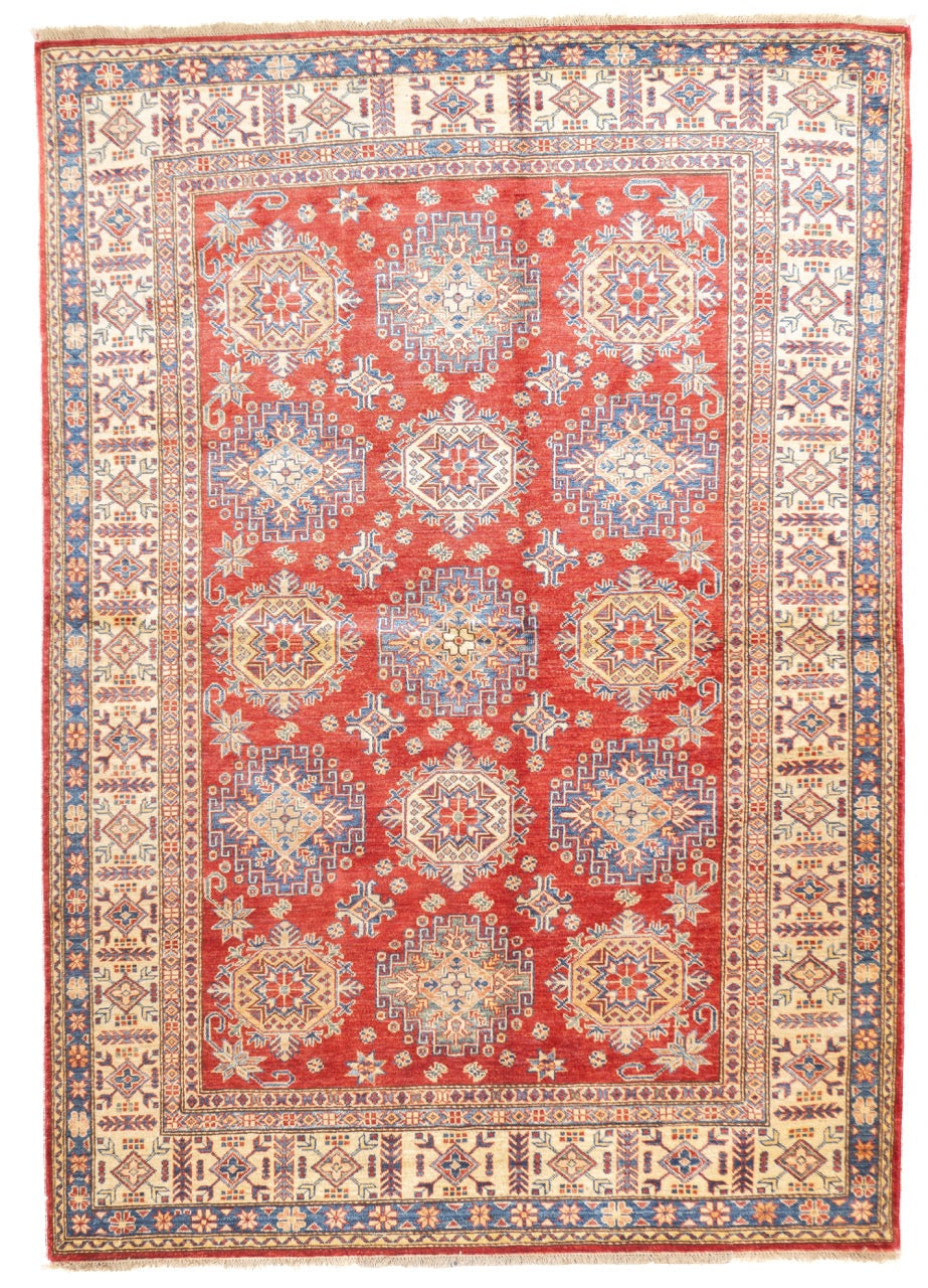 Fine PAK Kazak Wool Rug 5'6" x 7' 10"