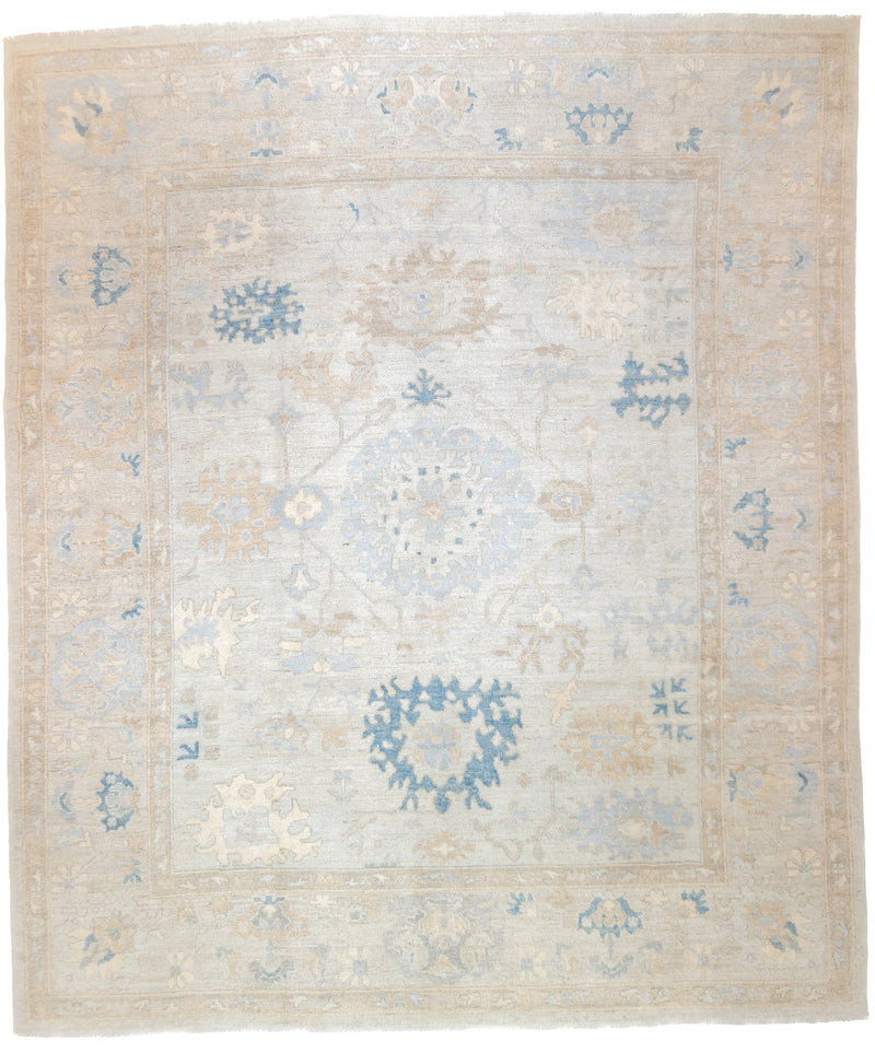 Fine Vintage Oushak Wool Rug 8'1'' x 9'7''