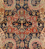 Antique Mohtasham Kashan Rug 4'3" x 6' 8"