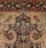 Antique Mohtasham Kashan Rug 4'3" x 6' 8"