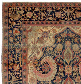 Antique Mohtasham Kashan Rug 4'3" x 6' 8"