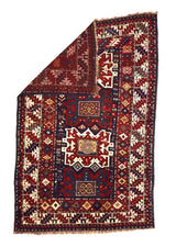Antique Caucasian Kazak Rug 4'1" x 6' 3"