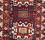 Antique Caucasian Kazak Rug 4'1" x 6' 3"