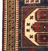 Antique Caucasian Kazak Rug 4'10" x 5' 9''
