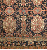 Antique  Mohtasham Kashan Rug 7' 3" x 9' 11"