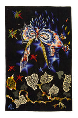 Mid century signed French Tapestry Jean Lur√ßat 2'6" x 4'0"