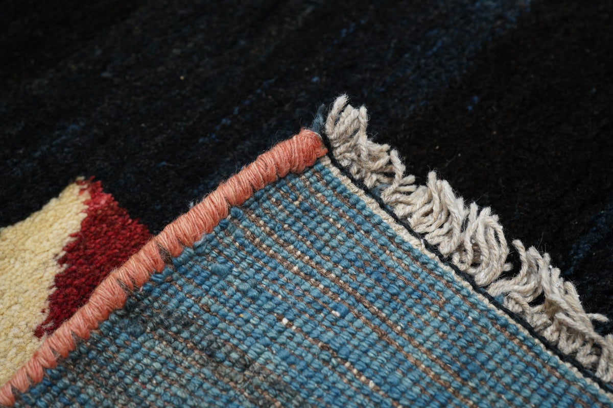 Vintage Gabbeh Rug 3'8'' x 4'10''