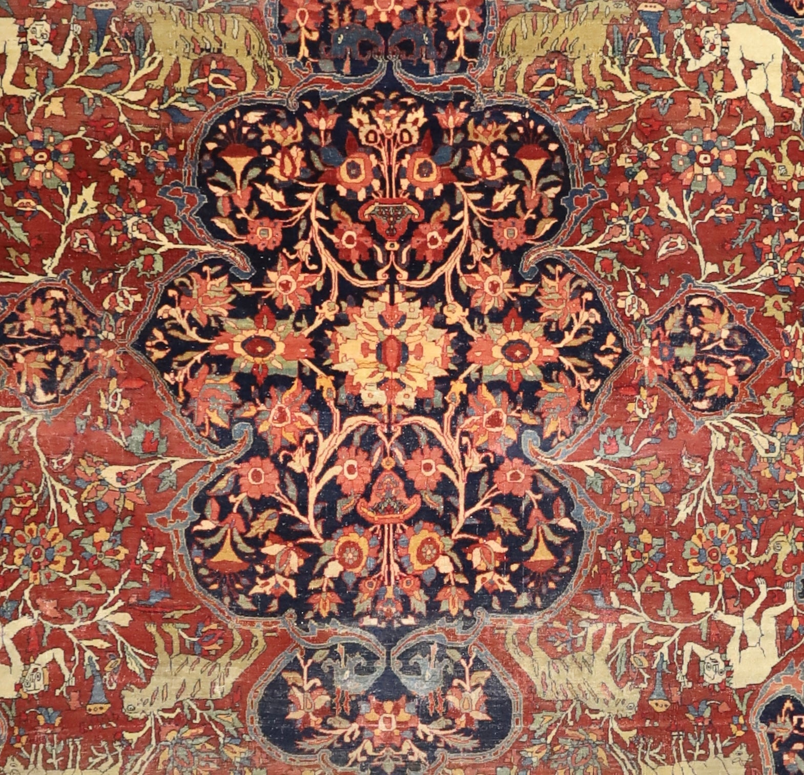 Antique Farahan Sarouk Rug 7'3" x 10' 0"