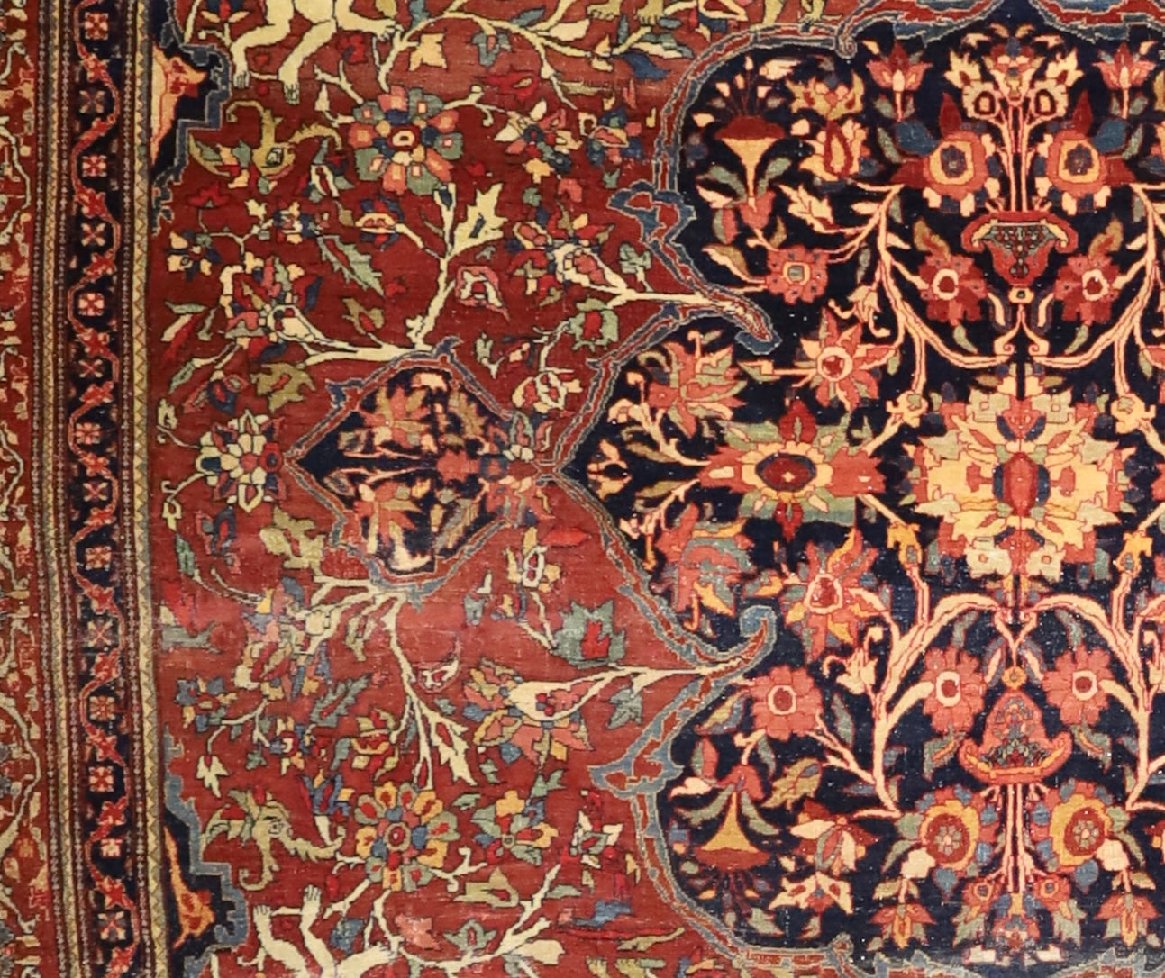 Antique Farahan Sarouk Rug 7'3" x 10' 0"