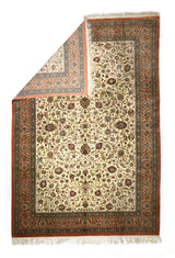 Extremely Fine  Silk Qum Rug 7'9" x 11' 5''