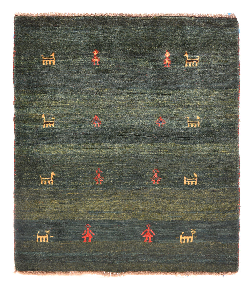 Vintage  Gabbeh Rug 4'3'' x 4'9''