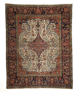 Antique  Mohtasham Kashan Rug 7'9" x 9' 9''