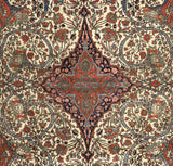 Antique  Mohtasham Kashan Rug 7'9" x 9' 9''