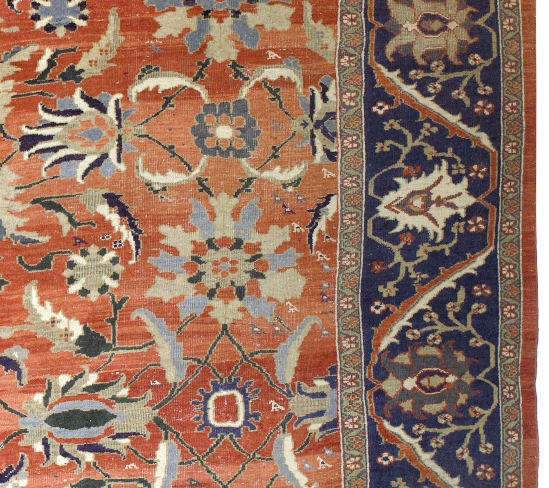 Fine Antique  Sultanabad Mahal Rug 12'10" x 17' 8"
