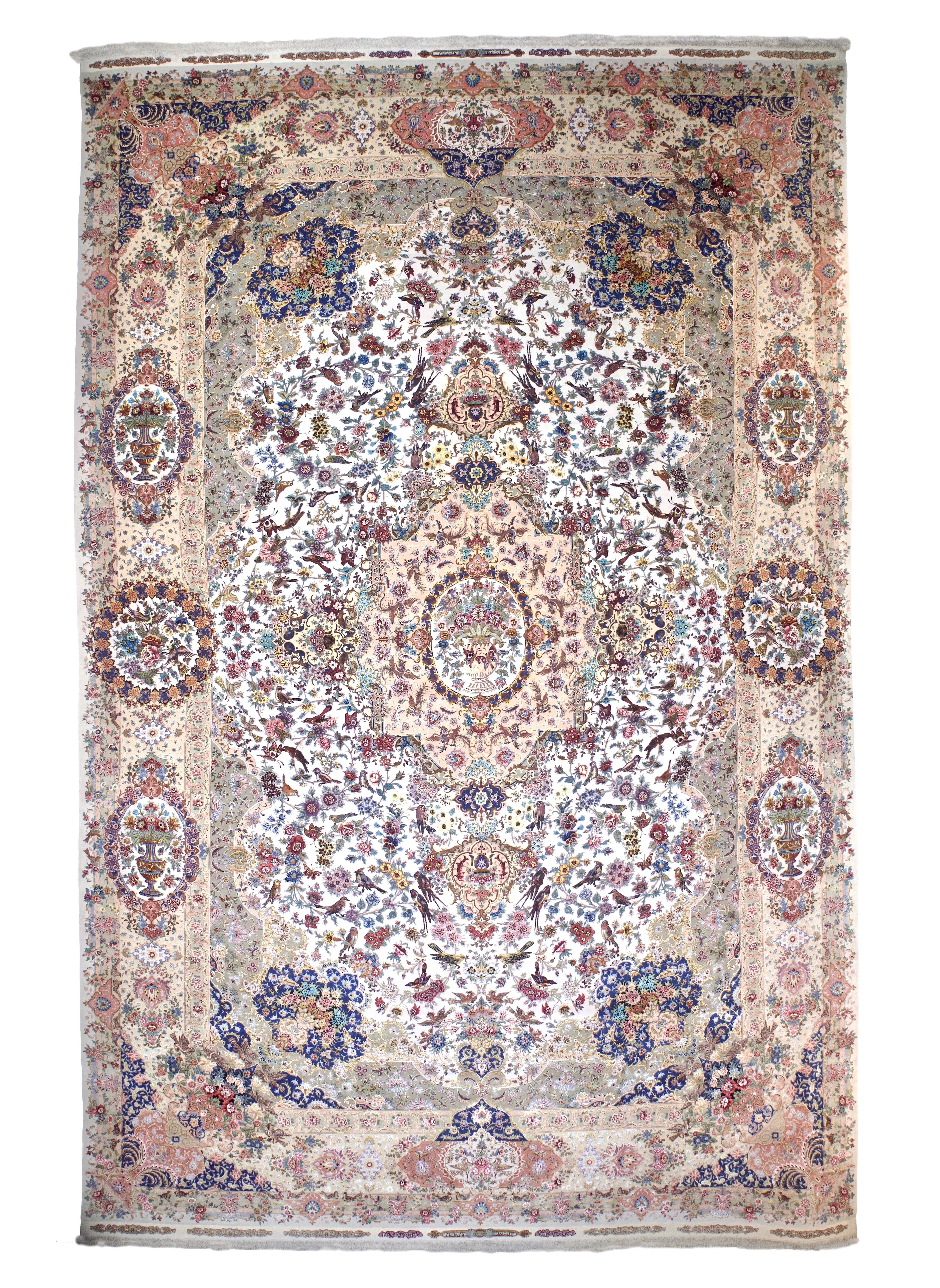 Extremely Fine  Tabriz Rug 13'0" x 20' 0"