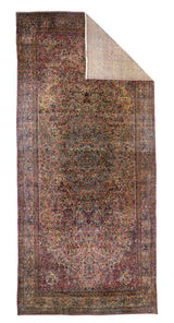 Antique  Kerman Rug 11'0" x 24' 6''