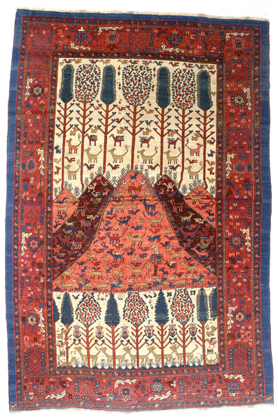 Fine Antique Persian Bakhshayesh Rug 5' 9