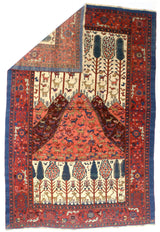 Fine Antique Persian Bakhshayesh Rug 5' 9" x 8' 7"