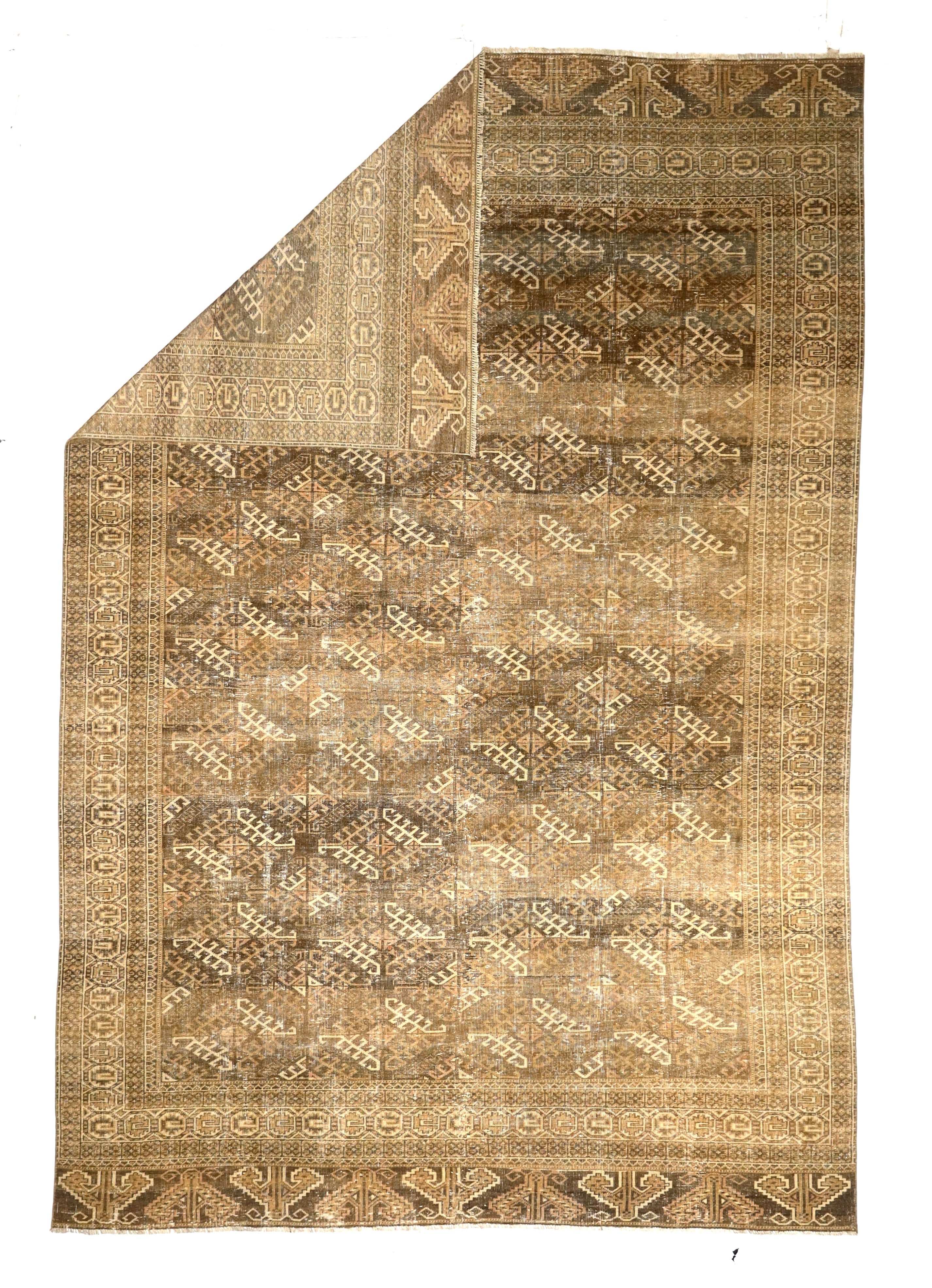 Antique  Yamoud Rug 7'1" x 10' 7''