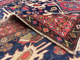 Antique Caucasian Kuba Rug 3'7" x 4' 10"