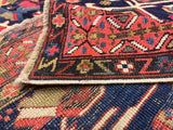 Antique Caucasian Kuba Rug 3'7" x 4' 10"