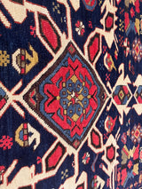 Antique Caucasian Kuba Rug 3'7" x 4' 10"