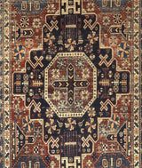 Antique Caucasian Kuba Rug 4'6" x 9' 11''