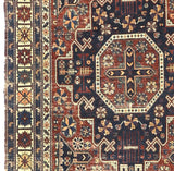 Antique Caucasian Kuba Rug 4'6" x 9' 11''
