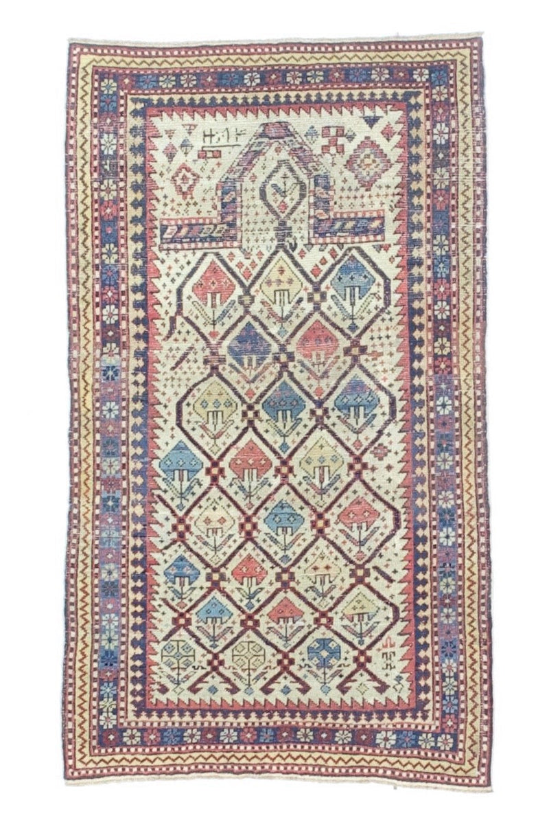Antique Caucasian Shirvan Daghastan Rug 2'9