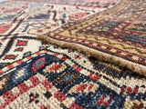 Antique Caucasian Shirvan Daghastan Rug 2'9" x 4' 10''