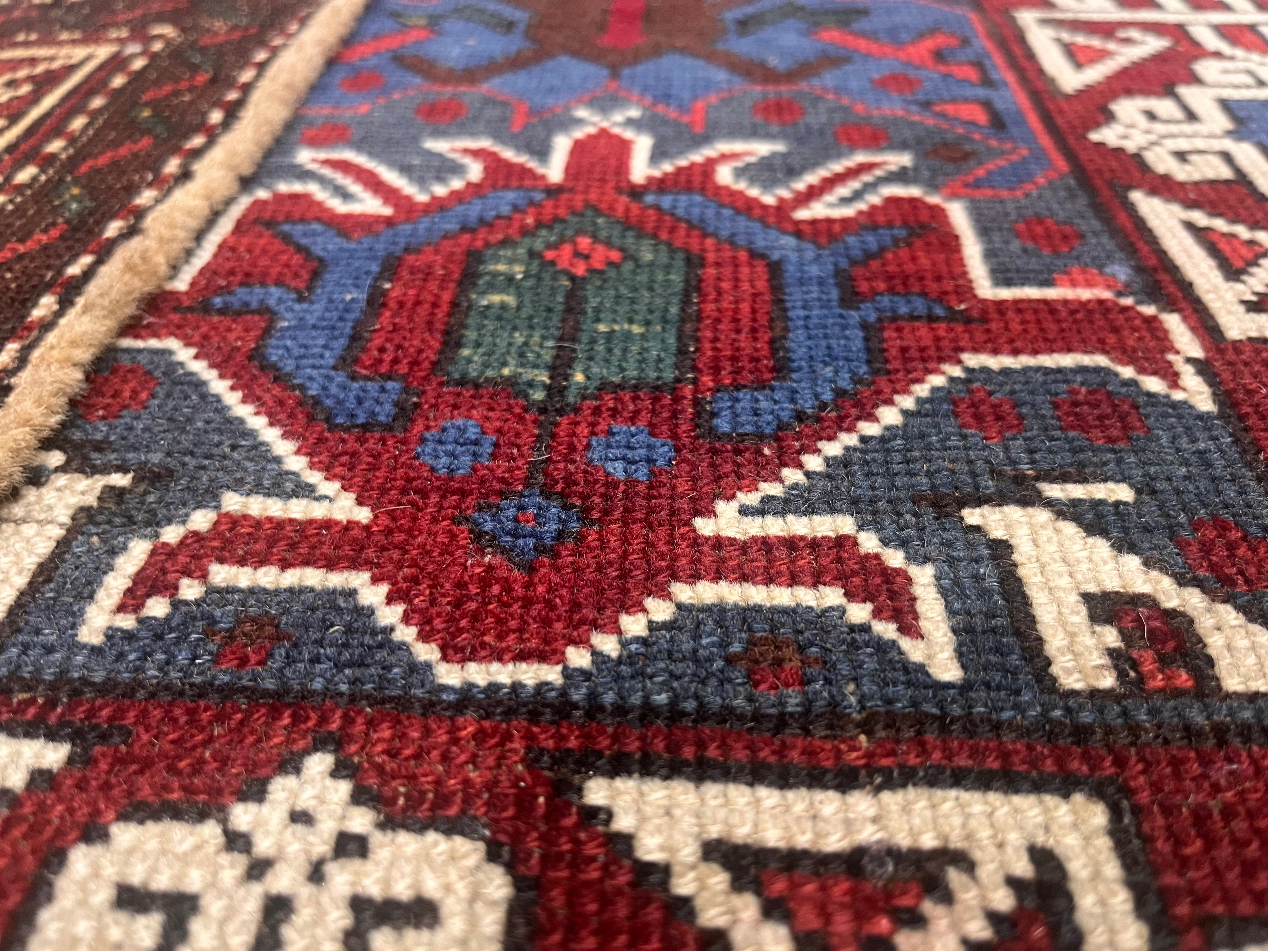 Antique Caucasian Kuba Bijov Rug 2'7" x 4' 6''