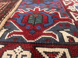 Antique Caucasian Kuba Bijov Rug 2'7" x 4' 6''