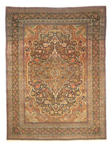 Antique  Mohtasham Kashan Rug 9' 2" x 12' 4"