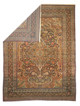 Antique  Mohtasham Kashan Rug 9' 2" x 12' 4"