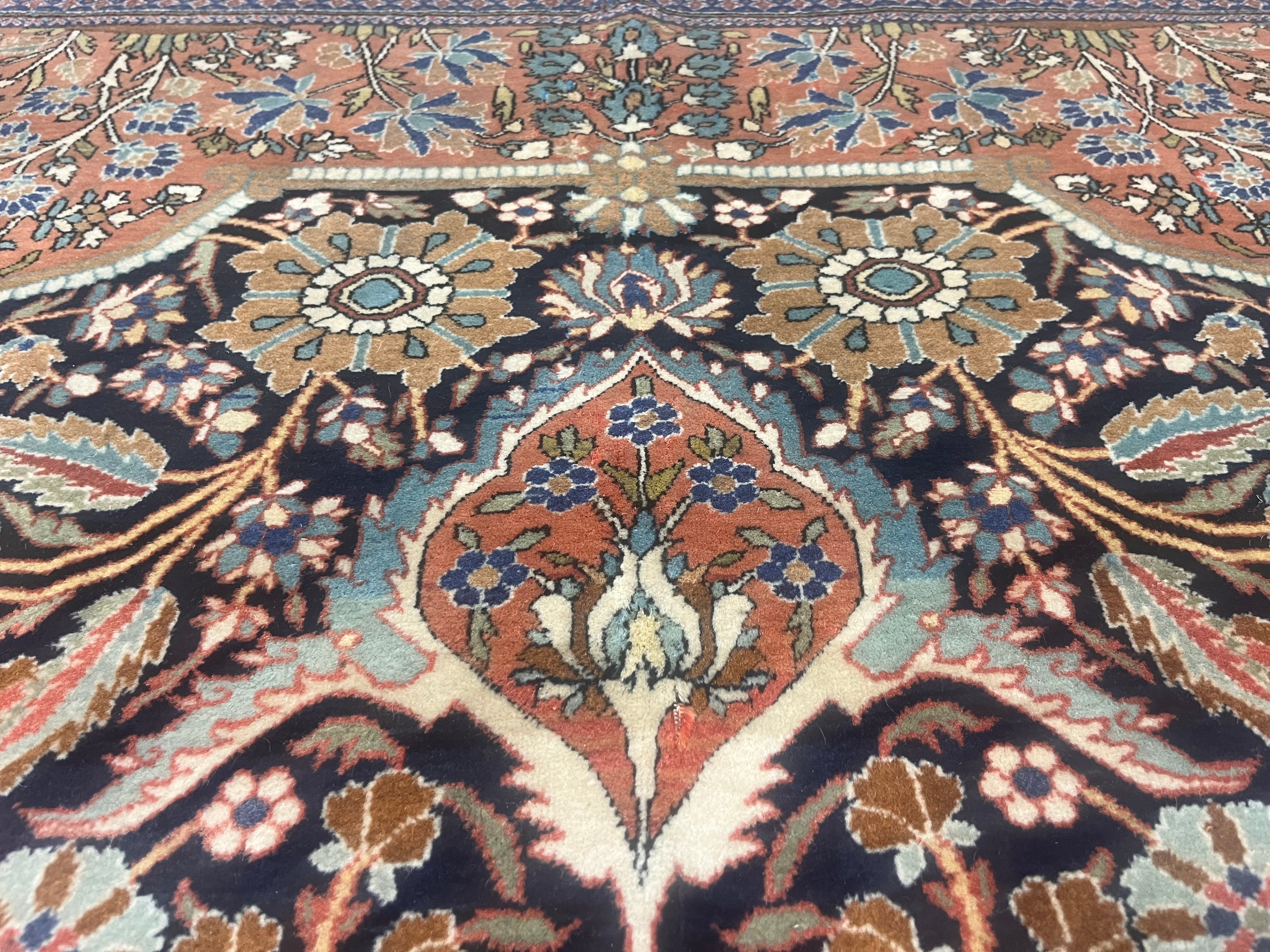 Antique  Mohtasham Kashan Rug 9' 2" x 12' 4"