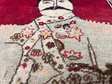 Fine Antique Pictorial Lavar Kerman Rug 2'0" x 2' 6"