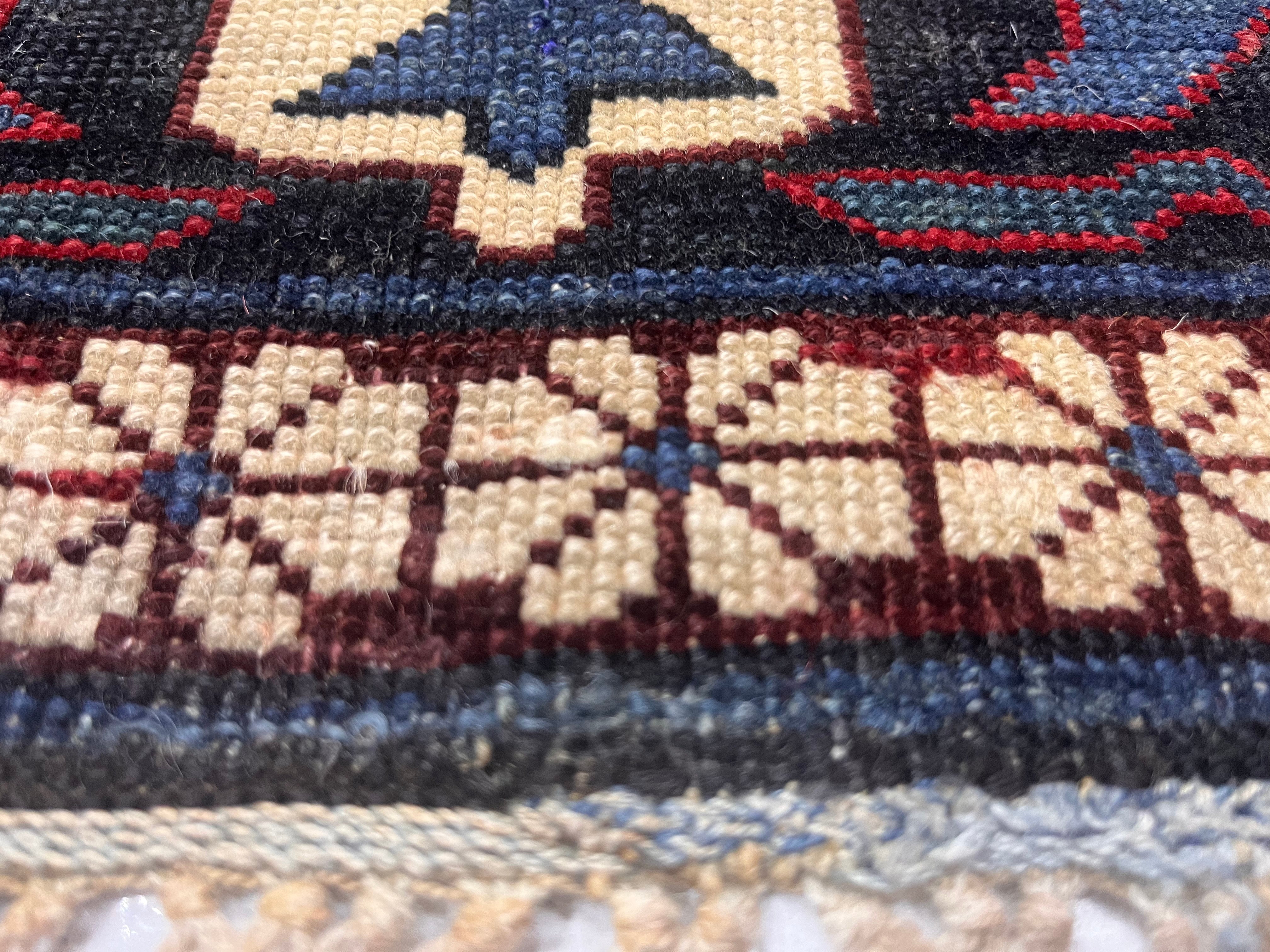 Antique Caucasian Kuba Rug 2'10" x 3' 10''