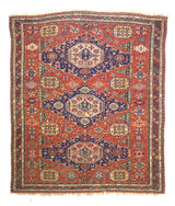 Fine Antique Caucasian Sumak Rug 7' 8'' x 9' 1''