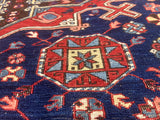 Fine Antique Caucasian Sumak Rug 7' 8'' x 9' 1''