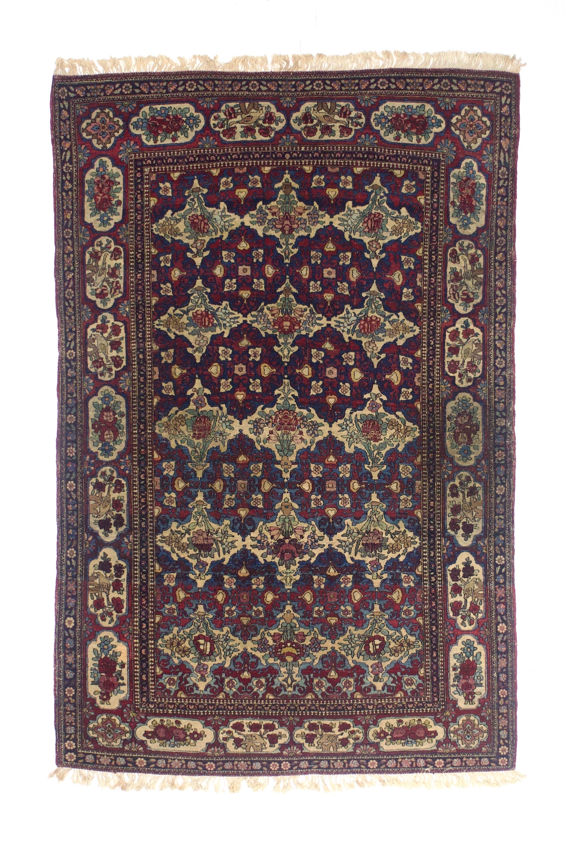 Antique Tehran Rug 4'7" x 7' 1"