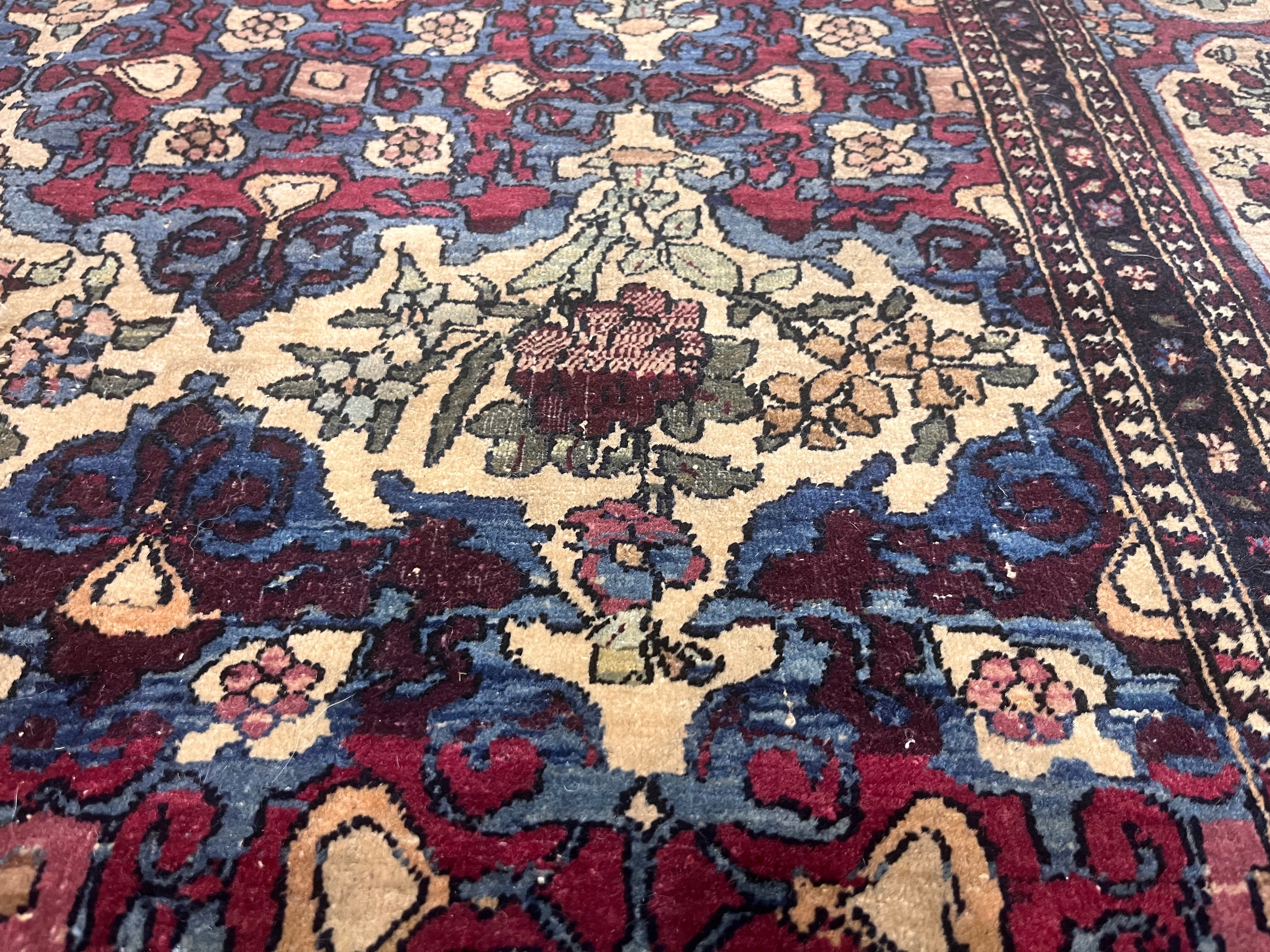 Antique Tehran Rug 4'7" x 7' 1"