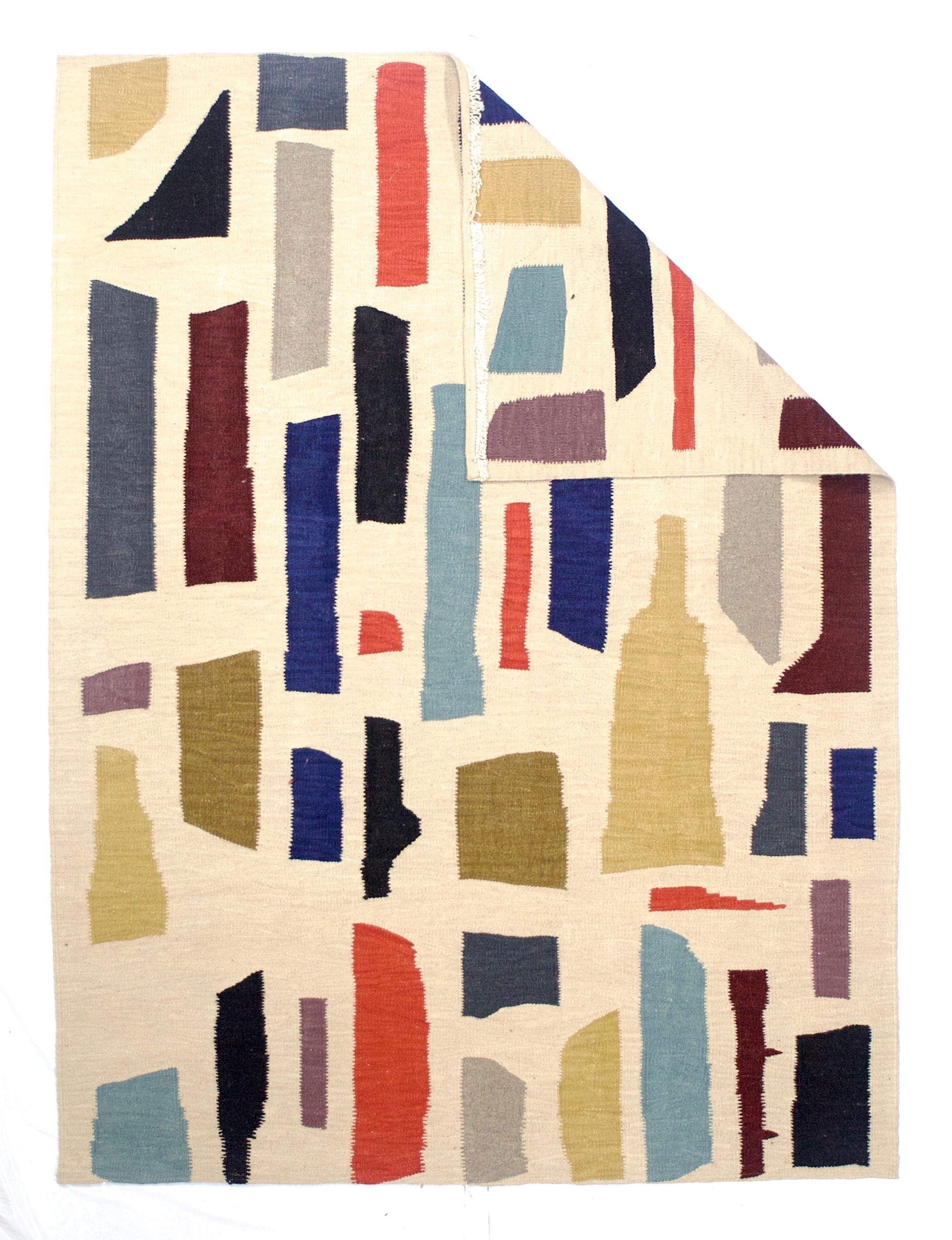 Vintage Scandinavian Kilim Rug 5' 4" x 7' 2''