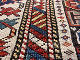 Antique Caucasian Shirvan Rug 3' 6" x 4' 10"