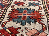 Antique Caucasian Shirvan Rug 3' 6" x 4' 10"