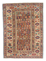 Antique Caucasian Shirvan Rug 3' 6" x 4' 10"