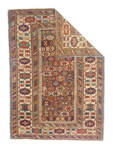 Antique Caucasian Shirvan Rug 3' 6" x 4' 10"