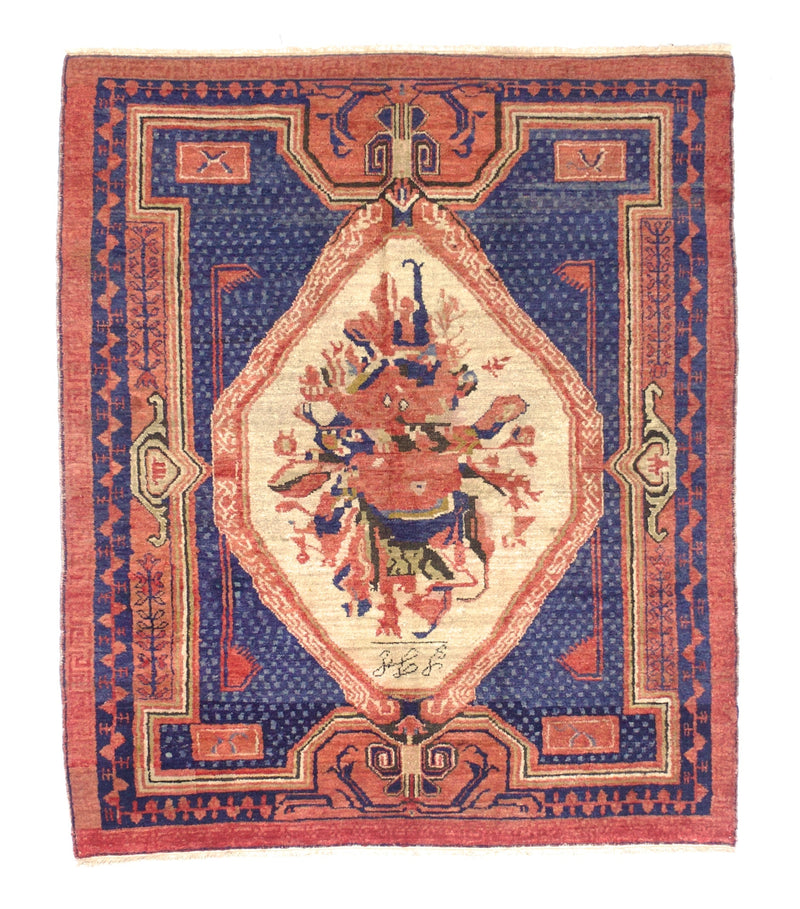 Antique Caucasian Karabagh Rug 4' 8