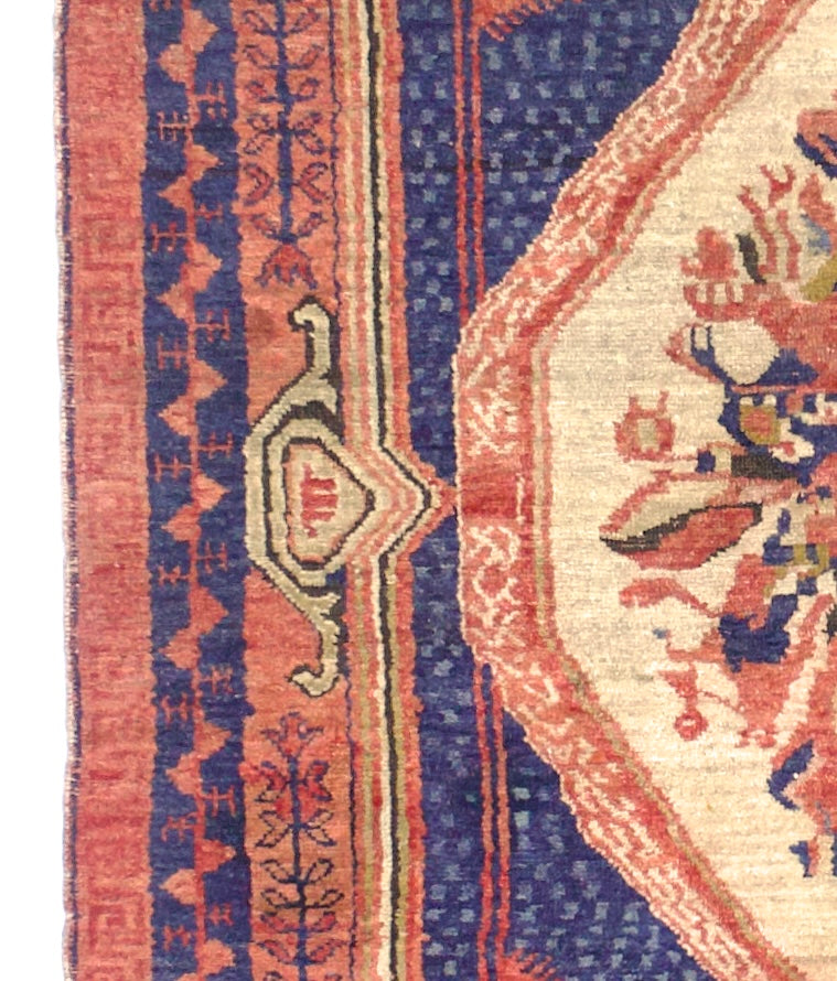 Antique Caucasian Karabagh Rug 4' 8" x 5' 5"