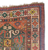 Antique Caucasian Cloudband Kazak Rug 4' 3" x 5' 7''
