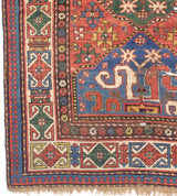 Antique Caucasian Cloudband Kazak Rug 4' 3" x 5' 7''